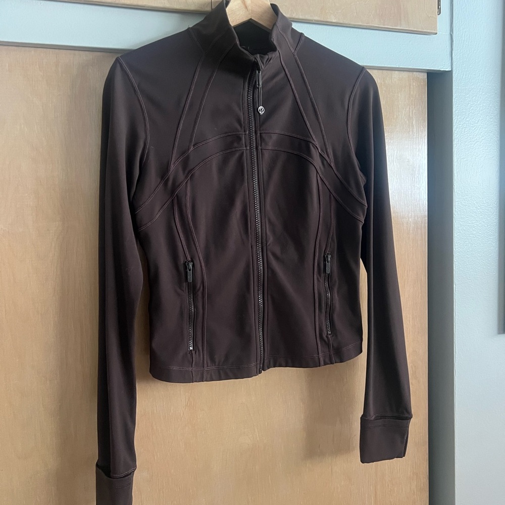 Lululemon brown Cropped define Jacket